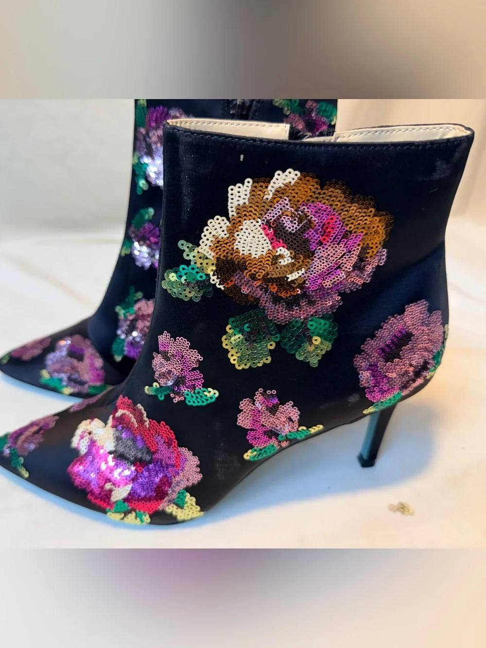 Betsy Johnson Sequin Stiletto Boot